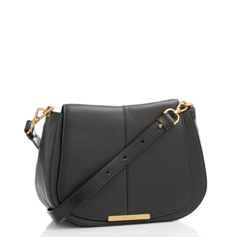 Women's Brahmin Nadine Shoulder Bags Black | VXLQ5108