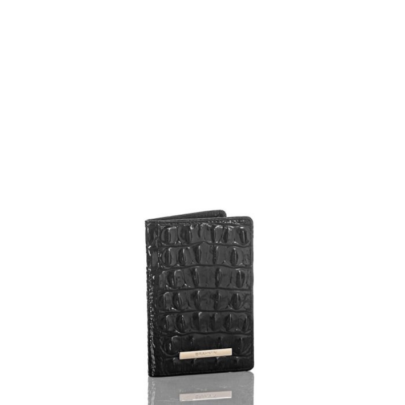 Women's Brahmin Passport Wallet Travel Accessories Black | TOOS1577