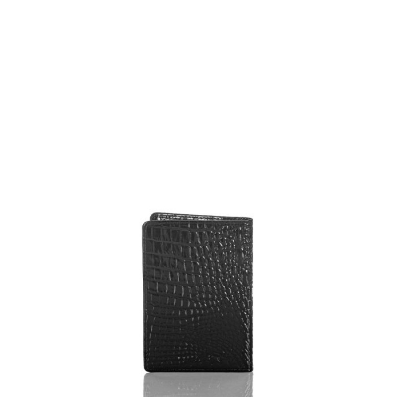 Women's Brahmin Passport Wallet Travel Accessories Black | TOOS1577