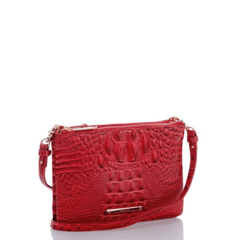 Women's Brahmin Perri Crossbody Crossbody Bags Carnation Melbourne | LOUG1942