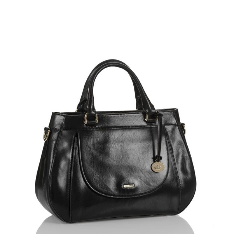 Women's Brahmin Raelynn Satchel Bags Black | WZRR5000