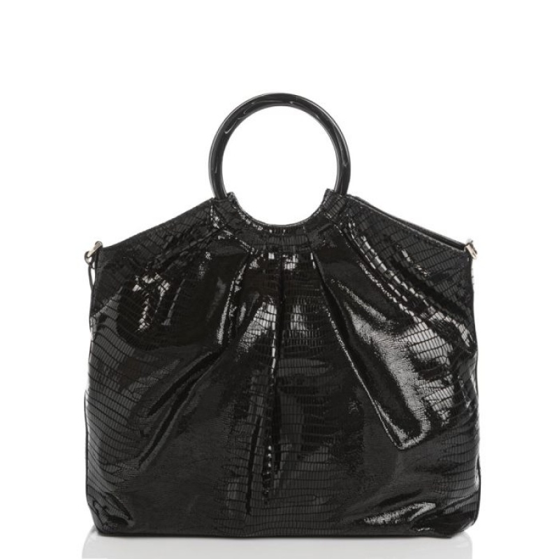 Women's Brahmin Renata Satchel Bags Black | PTKU0110