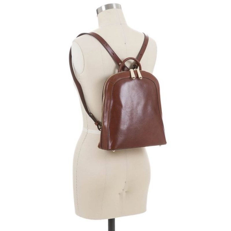 Women's Brahmin Rosemary Backpacks Brown | LPCP6527