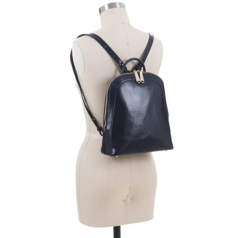 Women's Brahmin Rosemary Backpacks Navy | NJXM2135