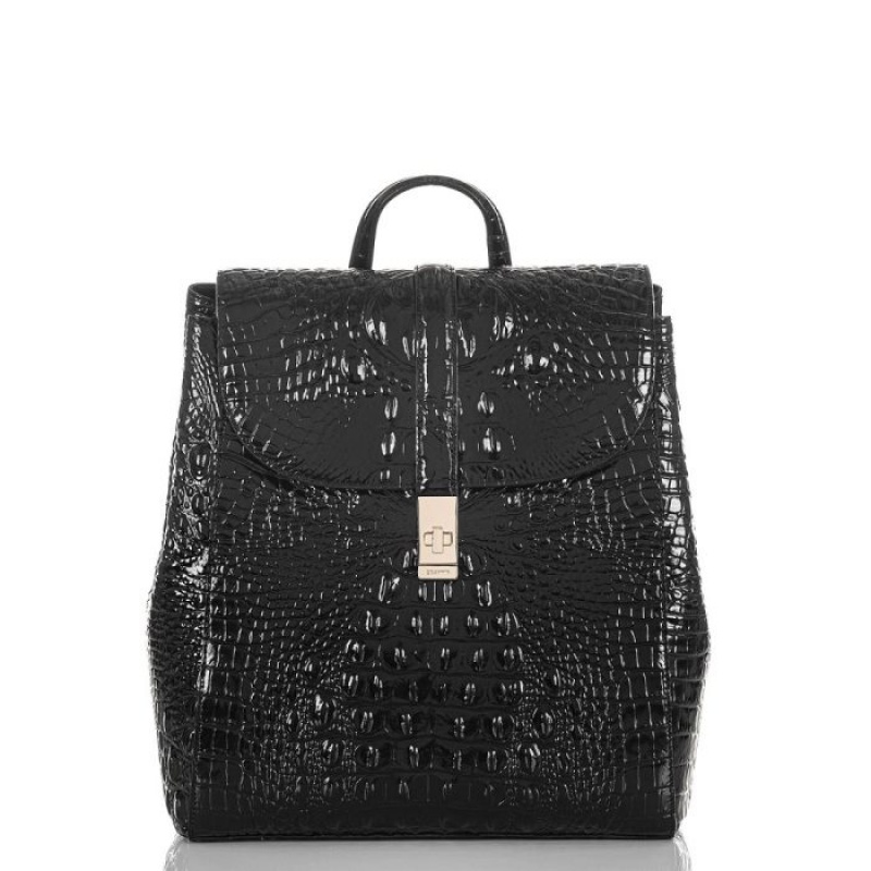 Women\'s Brahmin Sadie Backpacks Black | FJWQ6971