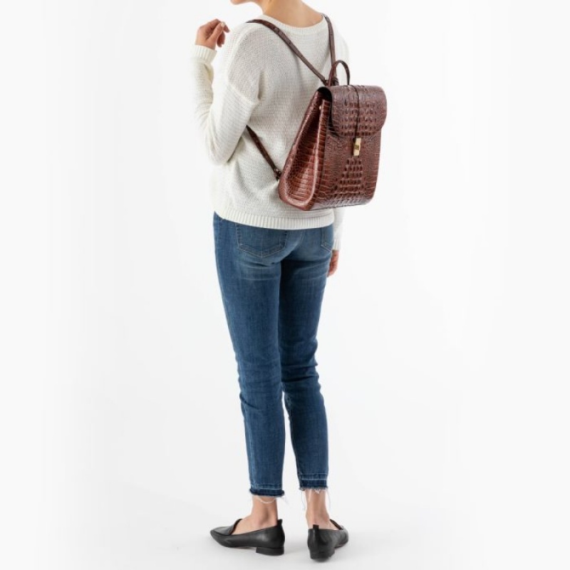 Women's Brahmin Sadie Backpacks Brown | MLOB4032