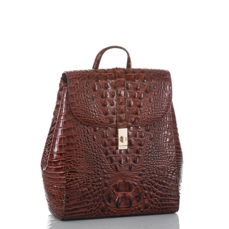 Women's Brahmin Sadie Backpacks Pecan Melbourne | SECN3005