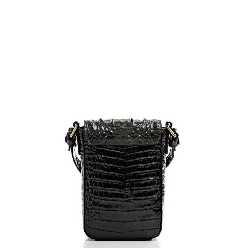 Women's Brahmin Sasha Crossbody Bags Black | EYZL9072