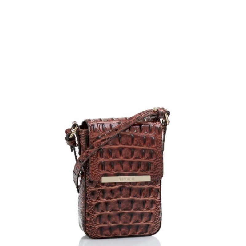 Women's Brahmin Sasha Crossbody Bags Pecan Melbourne | NTAP3376