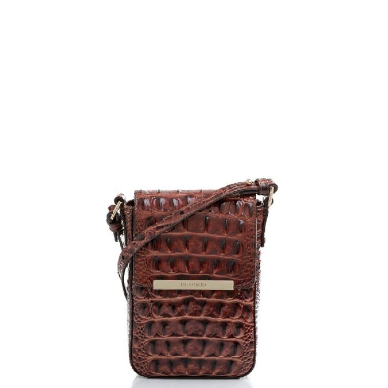 Women\'s Brahmin Sasha Crossbody Bags Pecan Melbourne | NTAP3376