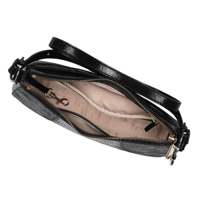 Women's Brahmin Shayna Crossbody Bags Black | OGRA2245