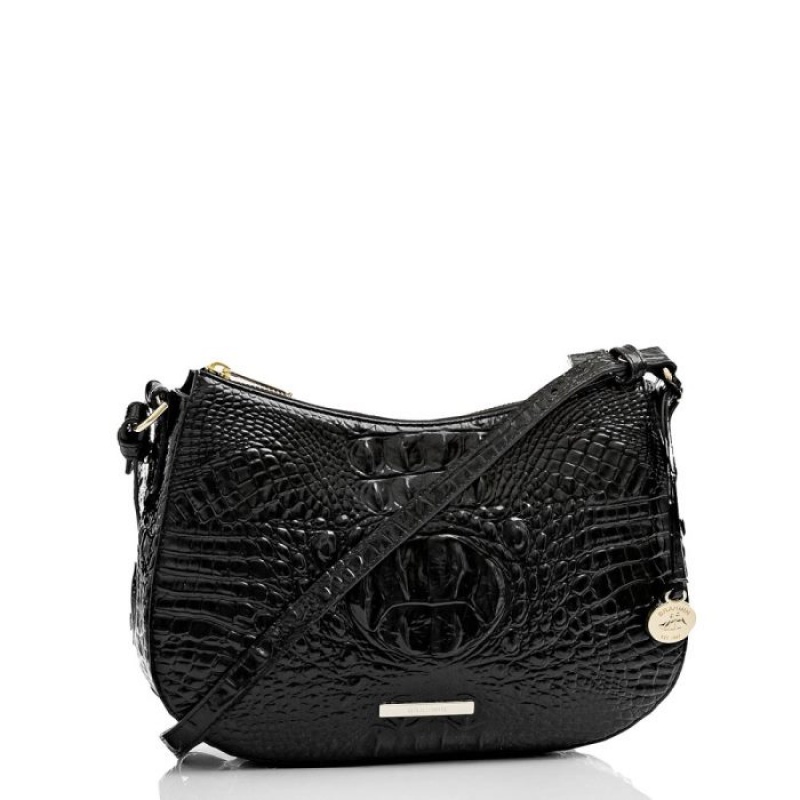 Women's Brahmin Shayna Crossbody Bags Black | PXQO7348