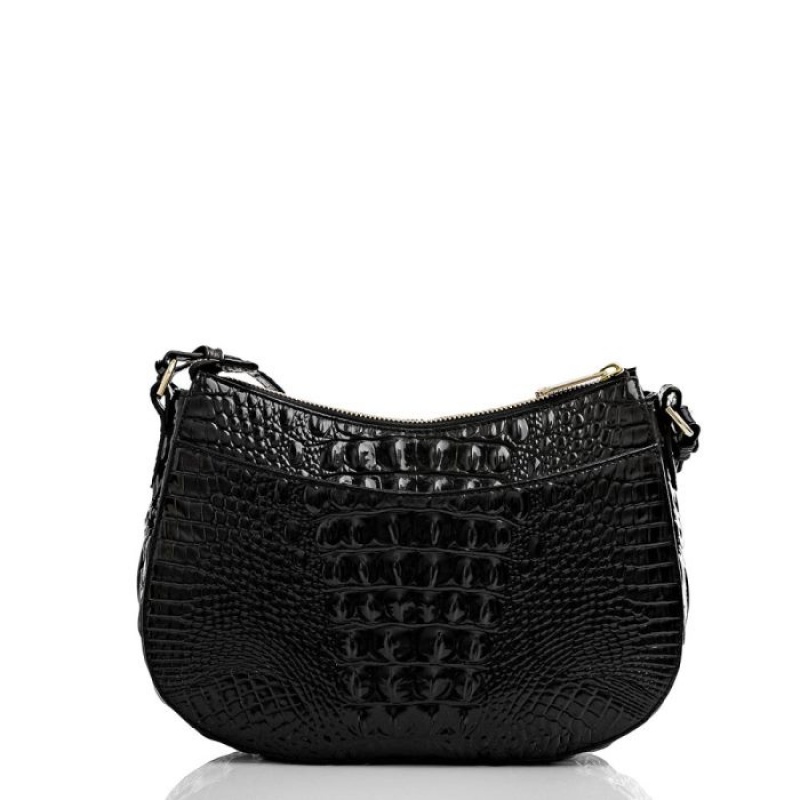 Women's Brahmin Shayna Crossbody Bags Black | PXQO7348