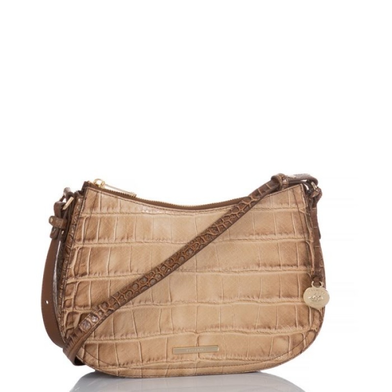 Women's Brahmin Shayna Crossbody Bags Brown | SBPY4312