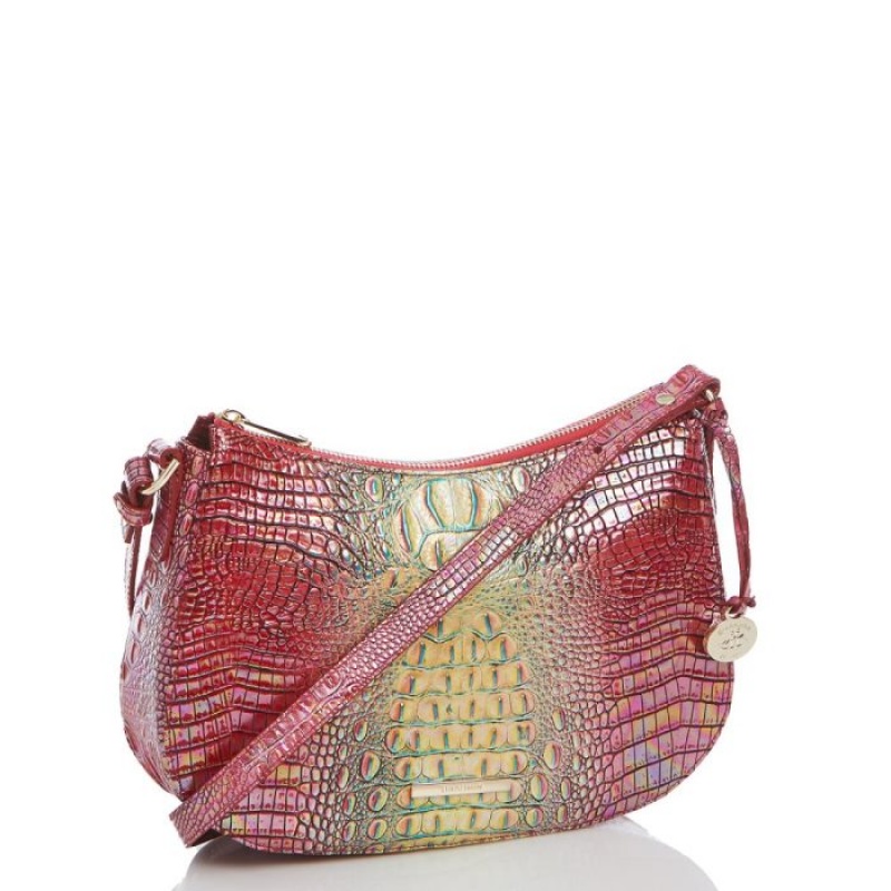 Women's Brahmin Shayna Crossbody Bags Dragonfruit Ombre Mini Melbourne | NNFK7399