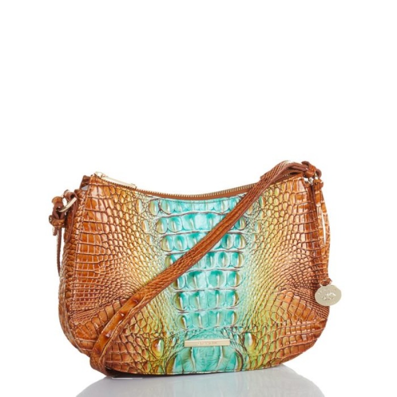 Women's Brahmin Shayna Crossbody Bags Green | TDXK5981