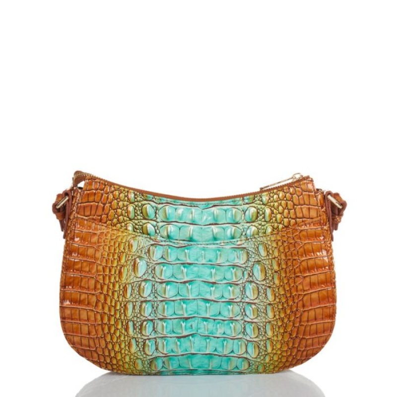 Women's Brahmin Shayna Crossbody Bags Green | TDXK5981