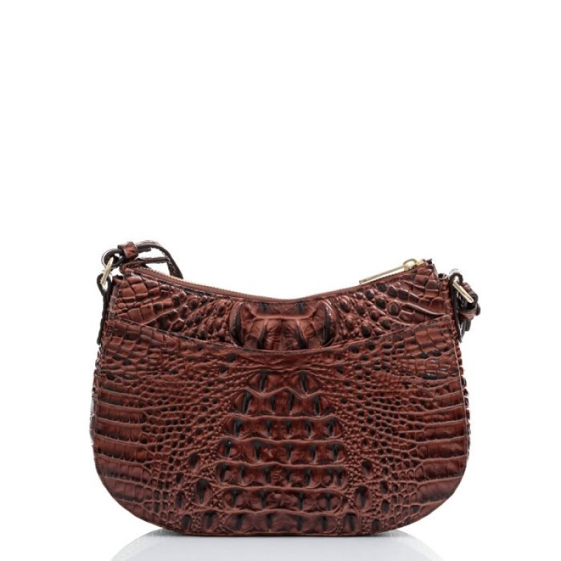 Women's Brahmin Shayna Crossbody Bags Pecan Melbourne | LFNN3666