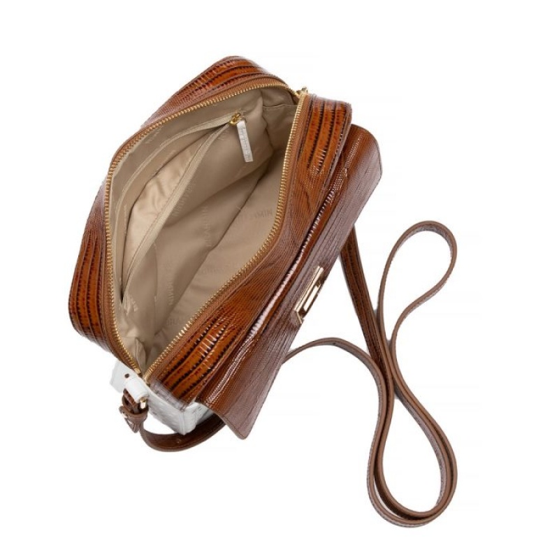 Women's Brahmin Shea Crossbody Bags Milk Sanibel | ZQRC5899