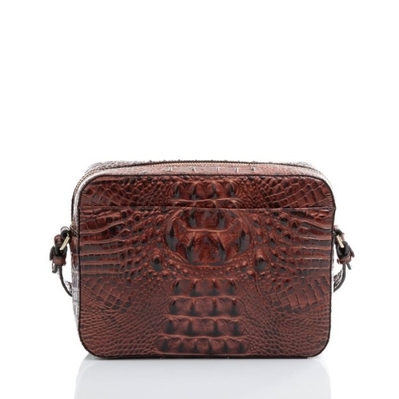 Women's Brahmin Shea Crossbody Bags Pecan Melbourne | TEJO5401