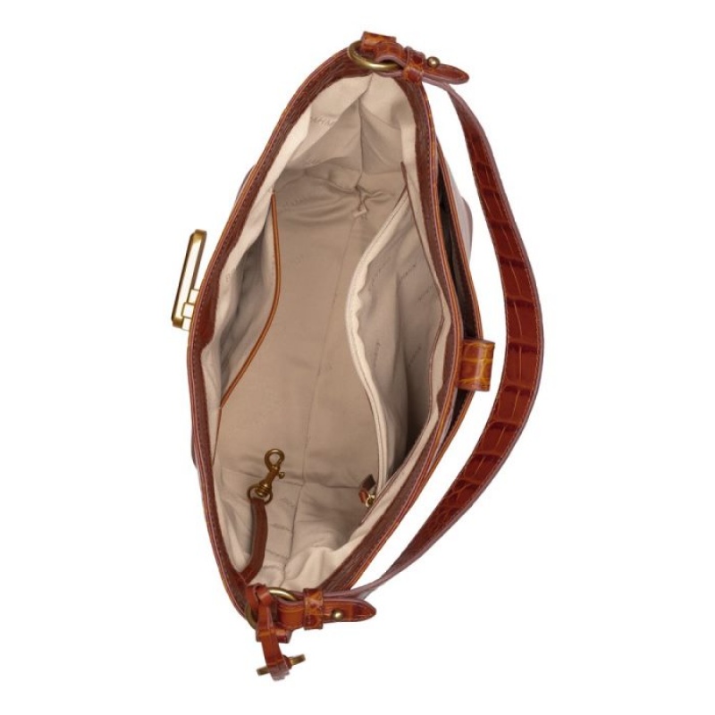 Women's Brahmin Shira Bucket Bags Butterscotch Laurence | VVYV9834