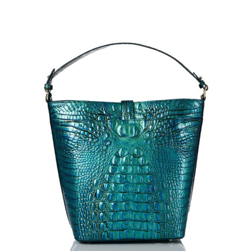 Women's Brahmin Shira Bucket Bags Peacock | EDWN9040