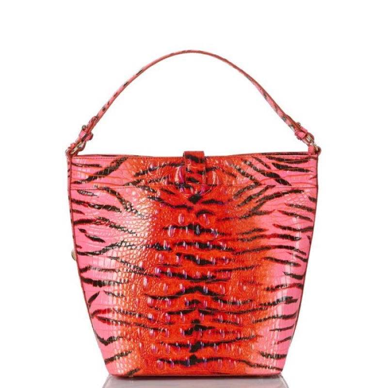 Women's Brahmin Shira Bucket Bags Pink | FGJC9472