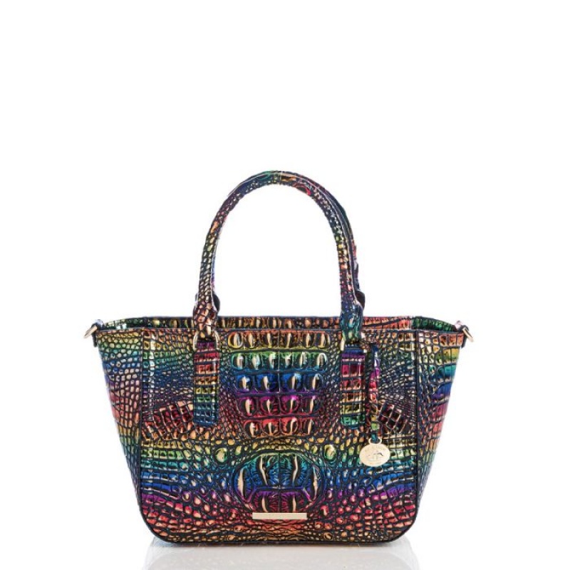 Women\'s Brahmin Small Ashlee Satchel Bags Technicolor Melbourne | MBBJ2885