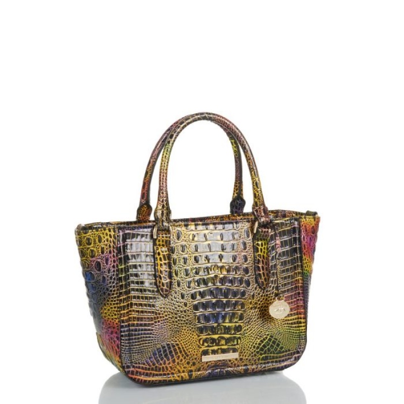 Women's Brahmin Small Ashlee Satchel Bags Neon Lights Mini Melbourne | MKOI3630