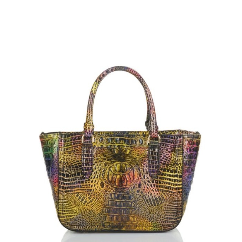 Women's Brahmin Small Ashlee Satchel Bags Neon Lights Mini Melbourne | MKOI3630