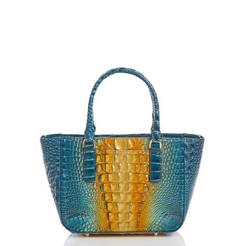 Women's Brahmin Small Ashlee Satchel Bags Bermuda Ombre Melbourne | CZGD1442