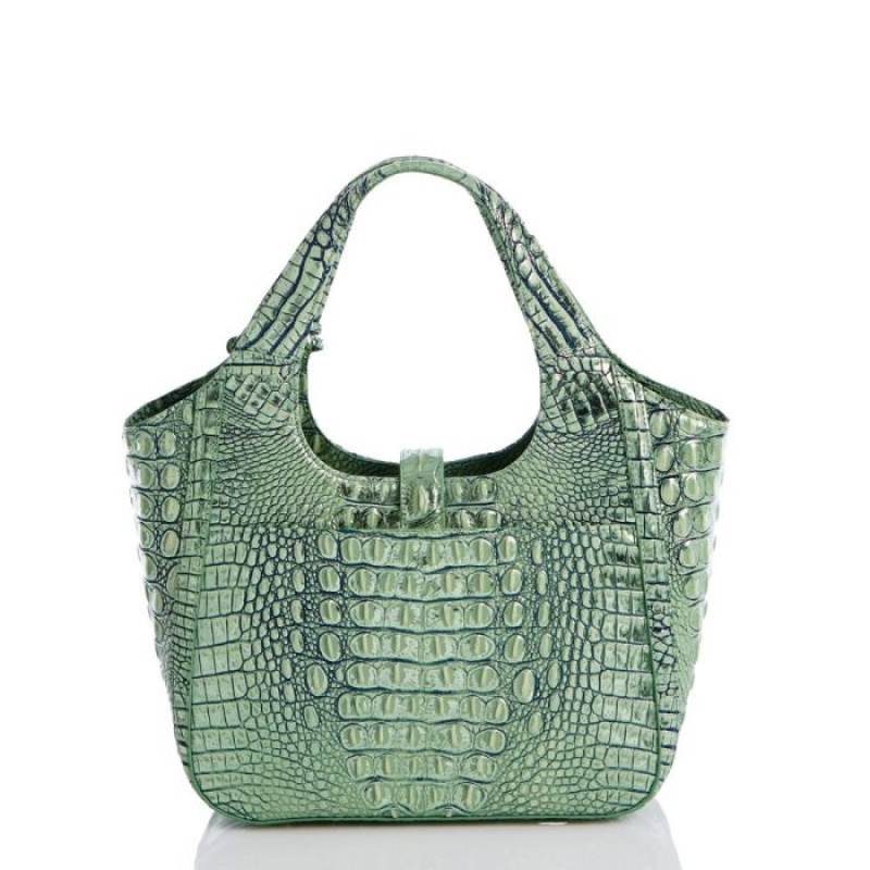 Women's Brahmin Small Carla Satchel Bags Agave Melbourne | CDEB8579