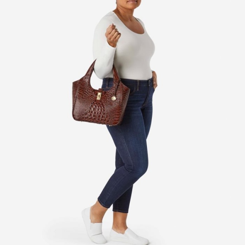 Women's Brahmin Small Carla Satchel Bags Celebrate Germaine | WDAQ7139