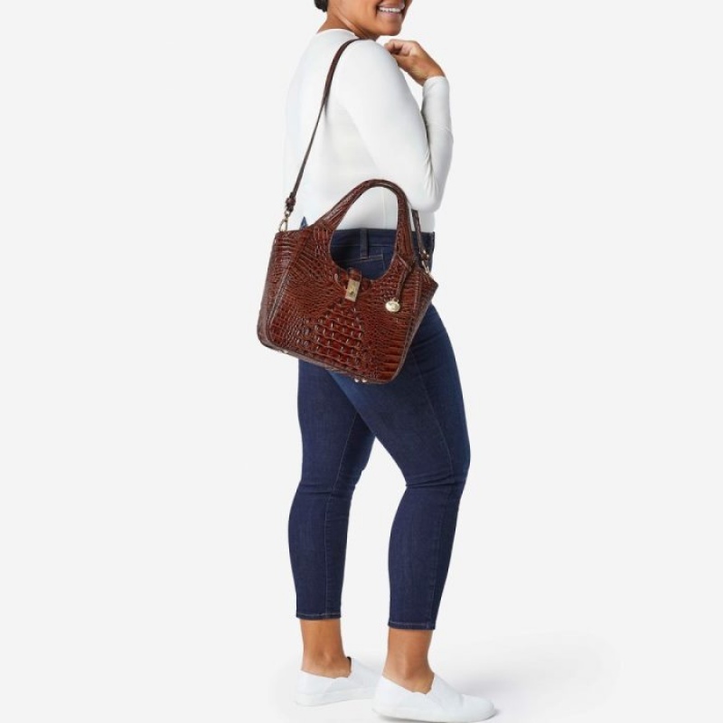 Women's Brahmin Small Carla Satchel Bags Celebrate Germaine | WDAQ7139