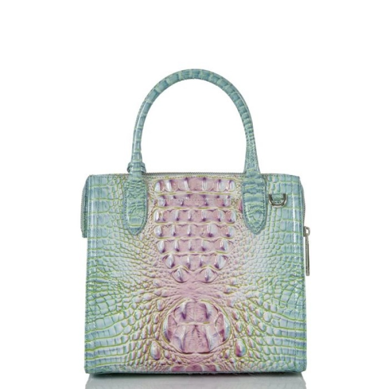 Women's Brahmin Small Caroline Satchel Bags Cotton Candy Ombre Melbourne | ZYWD0952