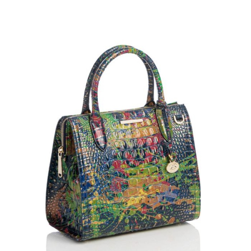 Women's Brahmin Small Caroline Satchel Bags Festival Melbourne | ULDN2801