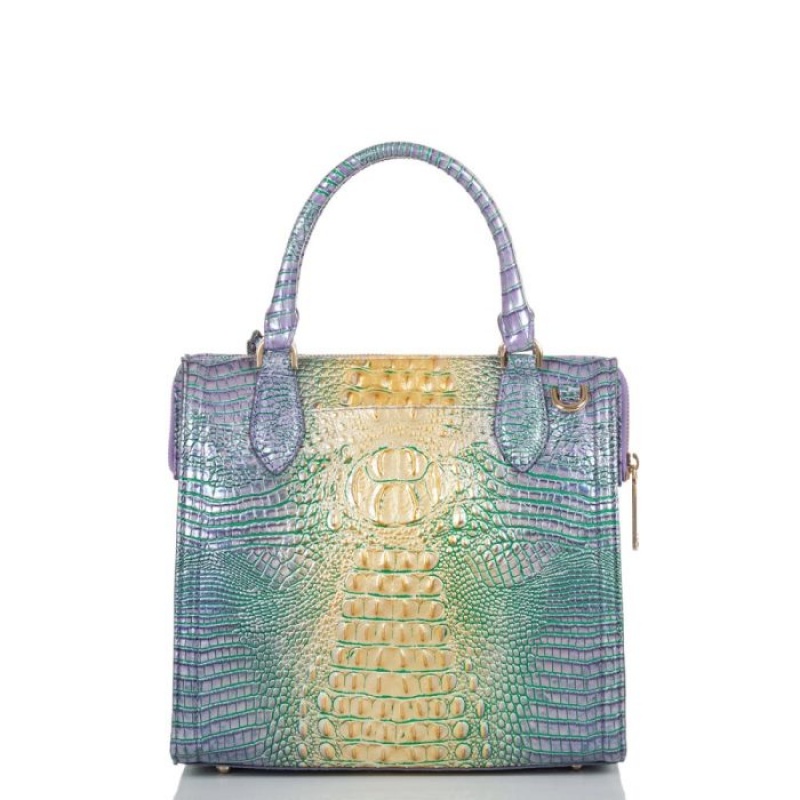 Women's Brahmin Small Caroline Satchel Bags Viola Ombre Mini Melbourne | CXAQ9212