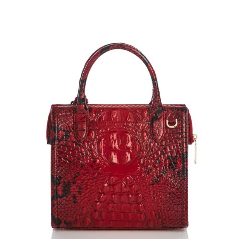 Women's Brahmin Small Caroline Satchel Bags Lipstick Ombre Melbourne | WNIQ6533