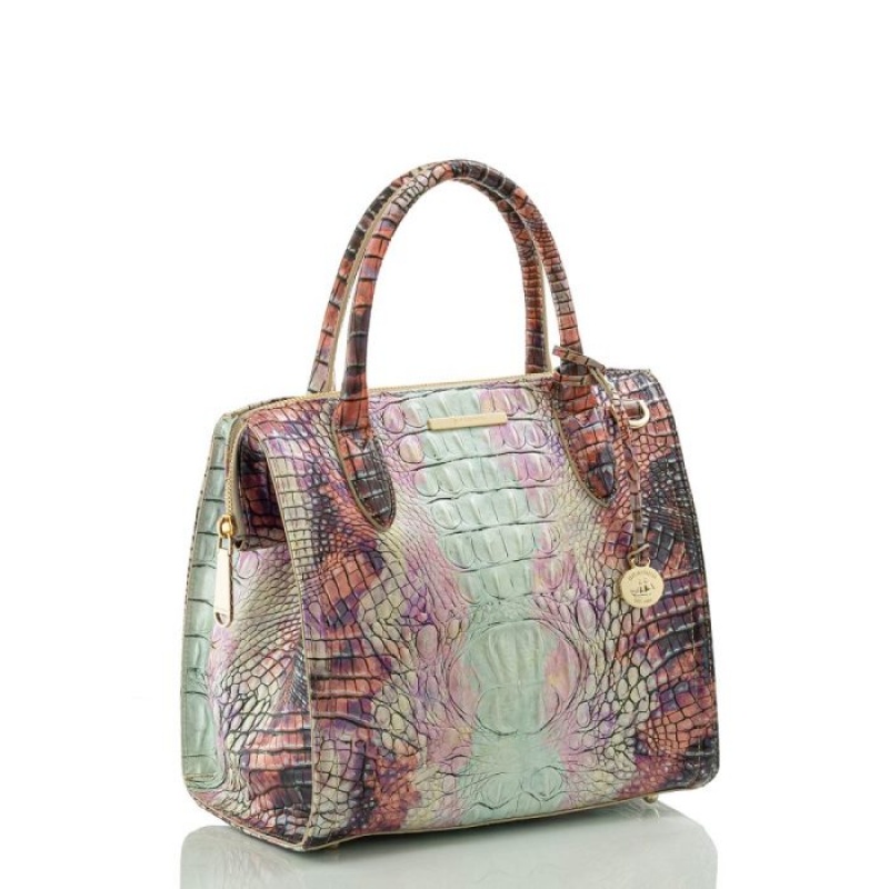 Women's Brahmin Small Caroline Satchel Bags Supernova Ombre Melbourne | MQYM9859