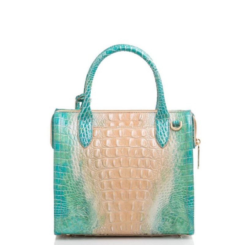 Women's Brahmin Small Caroline Satchel Bags Ocean Ombre Melbourne | LRHU4174