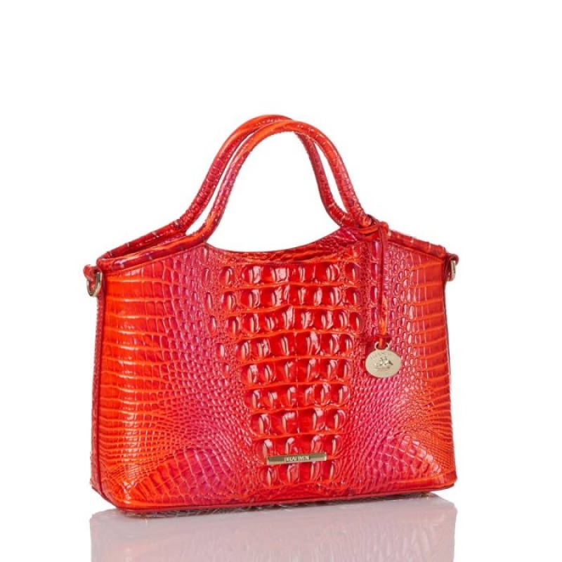 Women's Brahmin Small Elaine Crossbody Bags Flame Melbourne | RITL3999