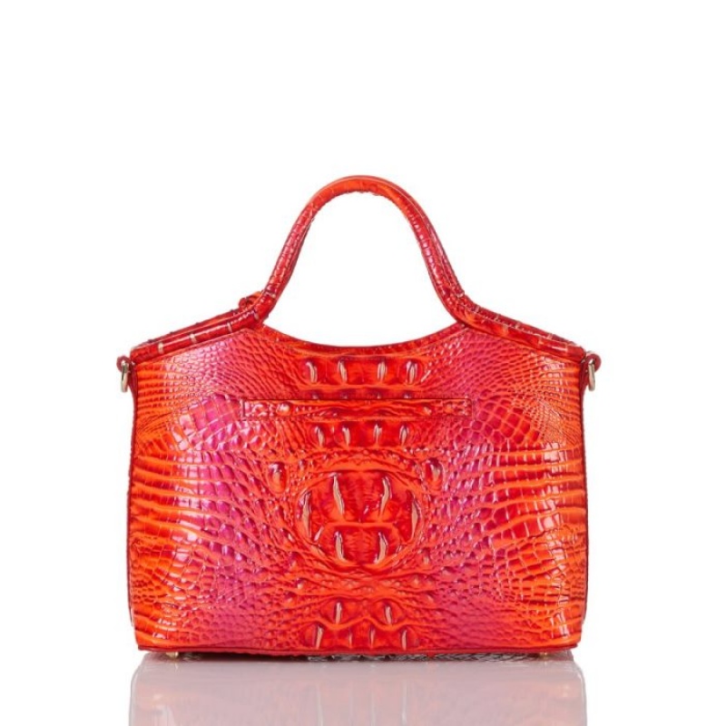 Women's Brahmin Small Elaine Crossbody Bags Flame Melbourne | RITL3999