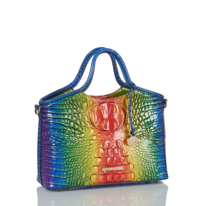 Women's Brahmin Small Elaine Satchel Bags Popsicle Ombre Melbourne | TVLM6629