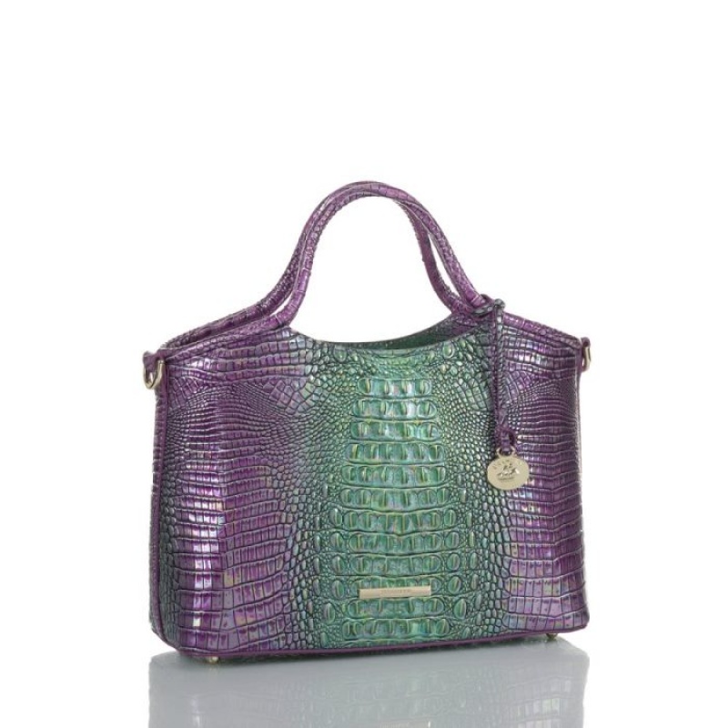 Women's Brahmin Small Elaine Satchel Bags Hyacinth Ombre Mini Melbourne | BLOO7551