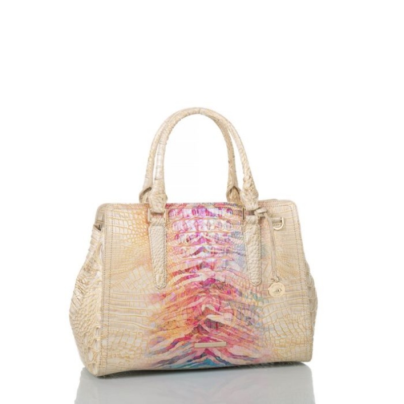 Women's Brahmin Small Finley Satchel Bags Entice Ombre Melbourne | DRLP1692