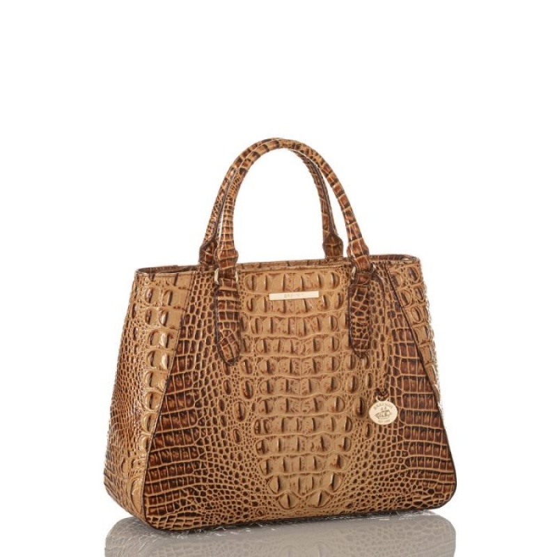 Women's Brahmin Small Irene Satchel Bags Toasted Melbourne | ZUJT7389