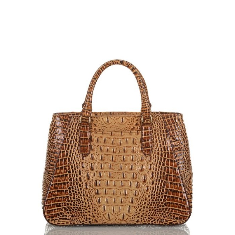 Women's Brahmin Small Irene Satchel Bags Toasted Melbourne | ZUJT7389