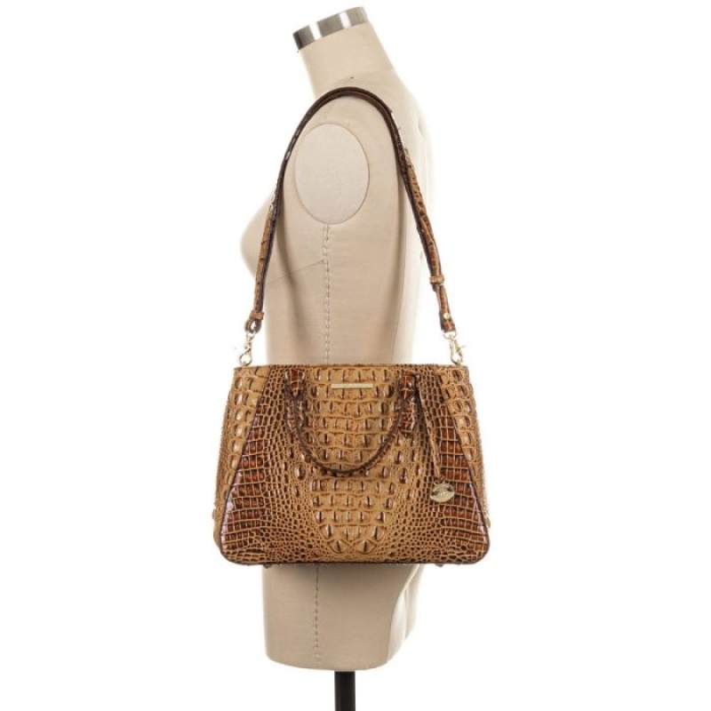 Women's Brahmin Small Irene Satchel Bags Toasted Melbourne | ZUJT7389