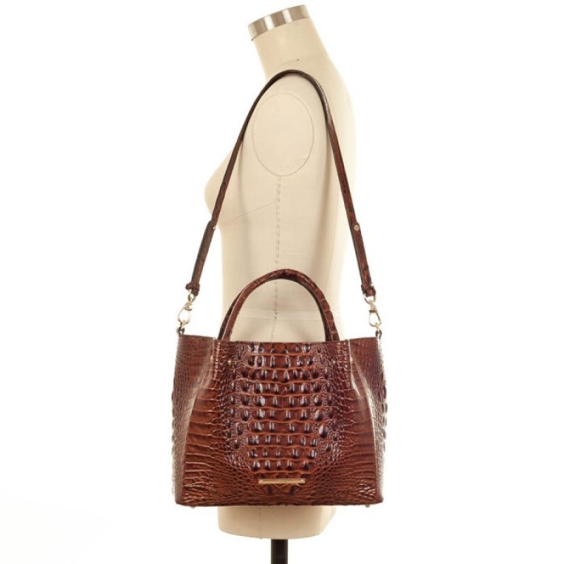 Women's Brahmin Small Mallory Satchel Bags Melbourne | TYBU4303