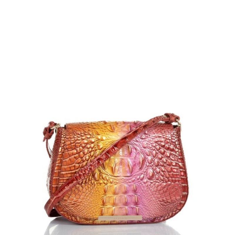 Women's Brahmin Small Nadine Crossbody Bags Glam Ombre Melbourne | NSUR1480